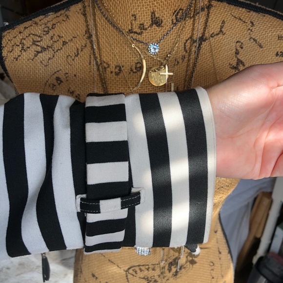 Striped spring wrap jacket - Picture 3 of 7